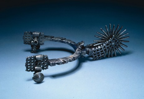 Rowel Spur, c. 1700. Spain, early 18th Century. Steel ; diameter: 7.2 cm (2 13/16 in.); overall: 9