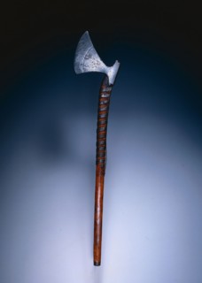 Battle Axe, 1400s. Scandinavia (?), 15th century. Steel and wood; overall: 93.3 cm (36 3/4 in.);