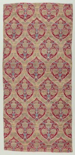 Silk and Gold Brocade Fragments, 1600-1650. Turkey, Bursa, first half of 17th century. Brocade;