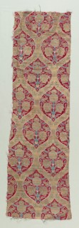 Silk and Gold Brocade Fragments, 1600-1650. Turkey, Bursa, first half of 17th century. Brocade;