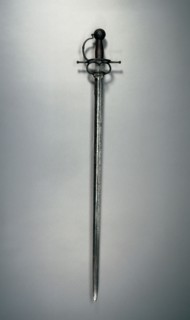 Sword, c.1550. Italy, 16th century. Steel, hilt russetted, leather grip; overall: 100 cm (39 3/8 in