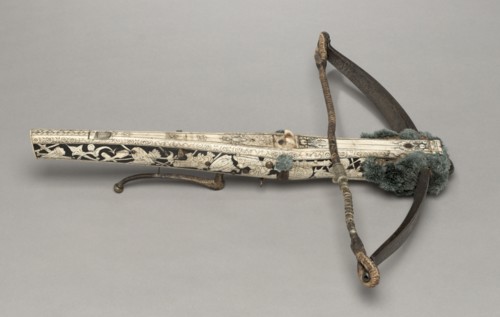 Crossbow of Elector Augustus I of Saxony, c. 1553-1573. Germany, Saxony, 16th century. Wood