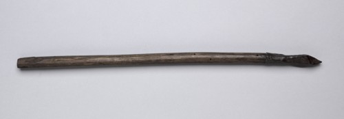 Crossbow Bolt, 1500s-1600s. Germany, 16th-17th century. Wood, leather, steel; average: 37.2 cm (14