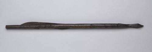 Crossbow Bolt, 1500s-1600s. Germany, 16th-17th century. Wood, leather, steel; average: 37.2 cm (14
