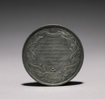 Medal: Lieutenant General T. J. Jackson (reverse). Armand Auguste Caqué (French, 1793-1881).