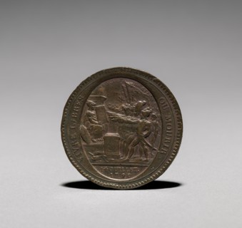 Medal:  Five Sols issued by Monneron Brothers, Paris, 1792. Jules Dupré (French, 1811-1889).