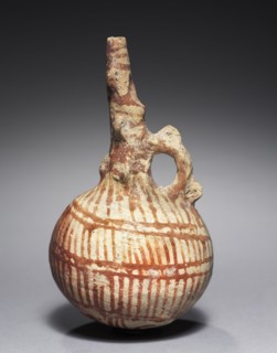 Jug, c. 1725-1600 BC. Cyprus, Middle Cypriot III. White painted ware; diameter: 7 cm (2 3/4 in.);