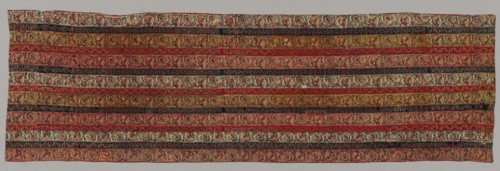 Fragment: Back of a Coat, after 1830. India, Kashmir, 19th century. Twill weave, brocaded; wool;