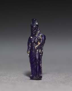 Amulet of Isis, 1st Century BC-1st AD Century. Egypt, Roman Empire. Deep blue glass; overall: 2.5 x