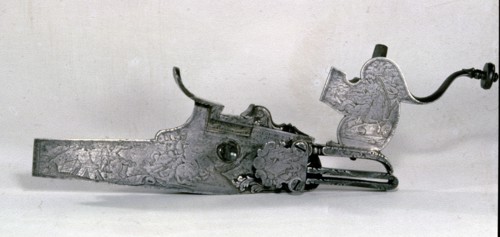 Wheel-Lock from a Hunting Rifle, c. 1720-1740. Germany, Munich, 18th century. Steel, engraved;
