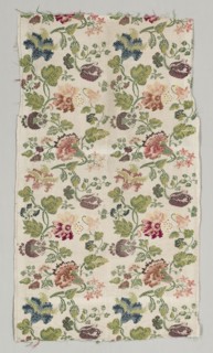 Textile Fragment, 1700s. Italy, 18th century. Brocade, silk; overall: 91.4 x 53.7 cm (36 x 21 1/8