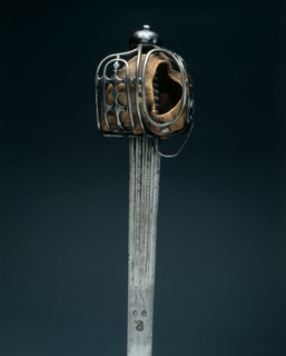 Basket-Hilted Broadsword,  Hilt: c. 1720, Blade: early 1700s. Hilt: Scotland; blade: Germany,