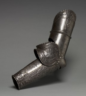 Left Arm Elements from a Boy's Armor (Lower Cannon, Couter, Rerebrace), c. 1560 (some modern).