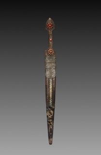 Dagger, 1700s - 1800s. Transcaucasian, Georgian. overall: 52.1 cm (20 1/2 in.); blade: 35.9 cm (14
