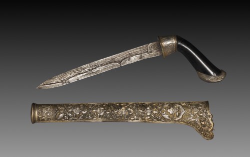 Knife, 1500s - 1800s. Sumatra. overall: 28.7 cm (11 5/16 in.); blade: 20.5 cm (8 1/16 in.)