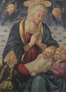 Virgin and Child with Angels, after 1460. Neri de Bicci (Italian, 1419-1491). Tempera on wood;