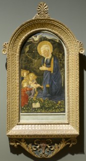 Virgin and Child with Angels, c. 1460. Follower of Filippo Lippi (Italian, c. 1406-1469). Tempera