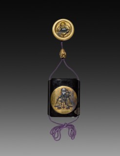 Inro, 19th century. Taishin (Japanese, 1829-1903). Lacquer; overall: 7 x 5.8 cm (2 3/4 x 2 5/16 in
