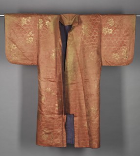 Noh Robe, 1800-1850. Japan, 19th century, Tokugawa Period (1600-1850). Silk, metal thread; overall: