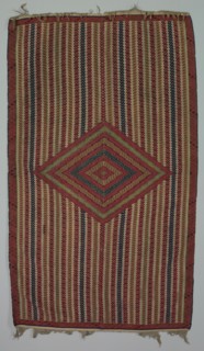 Sarape, c. 1820-1860. America, Native North American, Southwest, Mexico, Saltillo, Post-Contact,