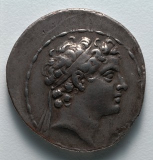 Tetradrachm: Head of the Child Antiochus V (obverse), 164-162 BC. Greece, 2nd century BC. Silver;