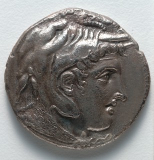 Stater: Alexander the Great (obverse), 305-285 BC. Egypt, Greece, reign of Ptolemy I. Silver;