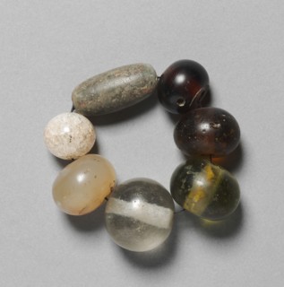 String of Glass Beads, 1392-1910. Korea, Joseon dynasty (1392-1910). Glass