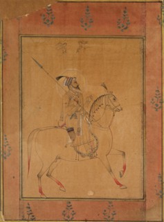 Emperor Shah Jahan, late 17th century. India, Mughal Dynasty (1526-1756). Ink and color on paper;