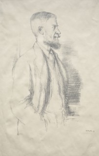 George Bernard Shaw, 1897. William Rothenstein (British, 1872-1945). Lithograph