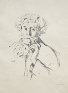 Edmond de Goncourt, 1897. William Rothenstein (British, 1872-1945). Lithograph