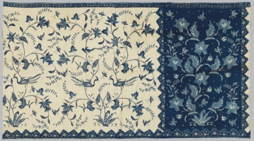 Sarong, mid 1800s. Indonesia, Java, North Coast, Indramaju ?, mid-19th century. Batik; overall: 194
