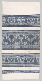 Towel, c. 1500. Italy, Perugia ?, late 15th-early 16th Century. Cotton; overall: 108 x 52.1 cm (42
