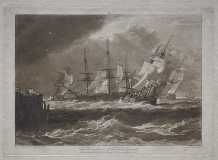 Liber Studiorum:  Ships in a Breeze. Joseph Mallord William Turner (British, 1775-1851). Etching