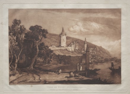 Ville de Thun. Joseph Mallord William Turner (British, 1775-1851). Etching and mezzotint