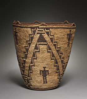 Burden, c.1900. Plateau, Klikitat, Unassigned. Horsetail fragments on cedar rool; coiled,
