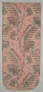 Fragment, 1723-1774. France, 18th century, Period of Louis XV (1723-1774). Tabby, brocaded; silk