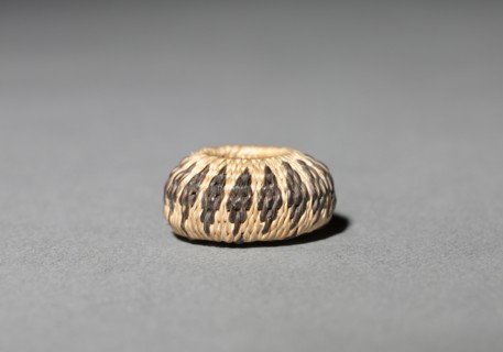 Miniature Round Basket, late 1800s-early 1900s. California, Pomo, late 19th-early 20th century.