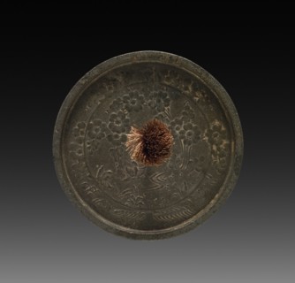 Mirror, 794-1185. Japan, Heian Period (794-1185). Bronze; diameter: 9.3 cm (3 11/16 in.).