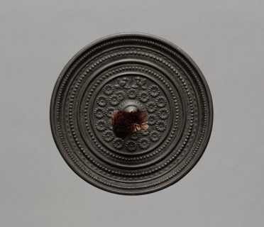 Mirror, 1400s-1500s. Japan, Muromachi Period (1392-1573). Bronze; diameter: 11 cm (4 5/16 in.).