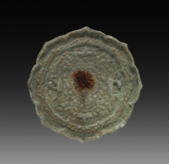 Mirror, 794-1185. Japan, Heian Period (794-1185). Bronze; diameter: 11.4 cm (4 1/2 in.).