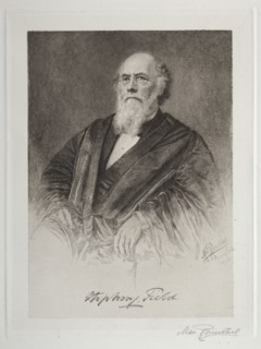 Stephen Field, 1890. Max Rosenthal (American, 1833-1918). Etching