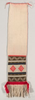 "Hopi Brocade" Style Dance Sash, c. 1874-1885. America, Native North American, Southwest, Pueblo