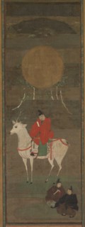 Kasuga Mandala, 14th Century. Japan, Nambokucho, Ashikaga period. Hanging scroll; ink and color on