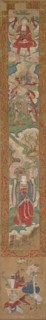 Buddhist Panel, 1300s. China or Korea, Yuan dynasty (1271-1368). Hanging scroll; ink and color on