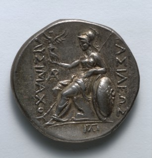 Tetradrachm: Athena (reverse), 323-281 BC. Greece, 4th-3rd century BC. Silver; diameter: 0.6 cm