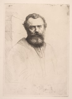 Self-Portrait (Third Plate). Alphonse Legros (French, 1837-1911). Etching