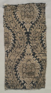 Textile Fragment, late 16th century. Turkey, Bursa, late 16th century. Brocaded silk with metal