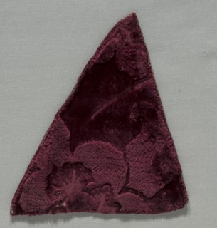 Two Velvet Fragments Sewn Together, 1400s. Italy, 15th century. Velvet (cut and voided); overall: