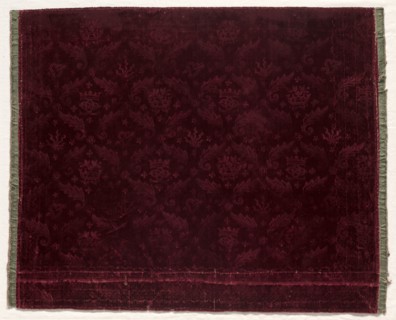 Fragment of Stamped Velvet, 1600s. France or Spain, 17th century. Stamped velvet; overall: 47.3 x