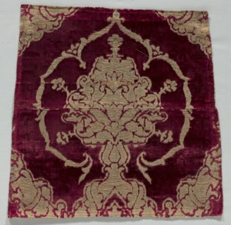 Velvet Fragment, 1400s. Italy, 15th century. Velvet; overall: 43.2 x 43.8 cm (17 x 17 1/4 in.).